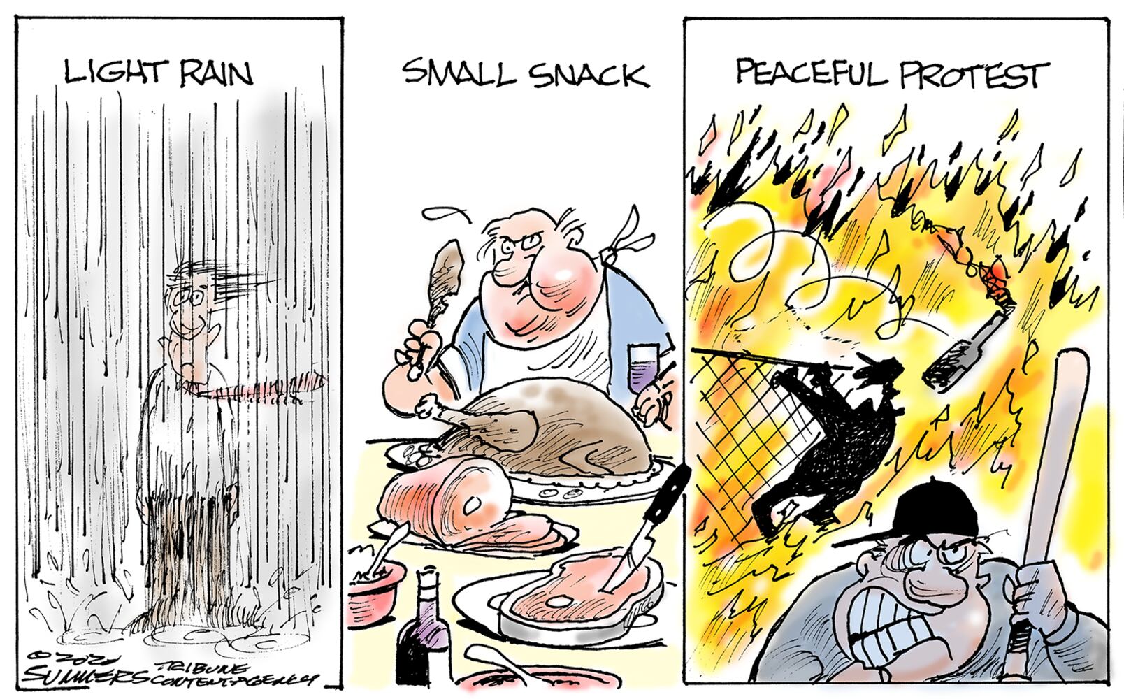 Week in cartoons: Cognitive tests, federal agents and more