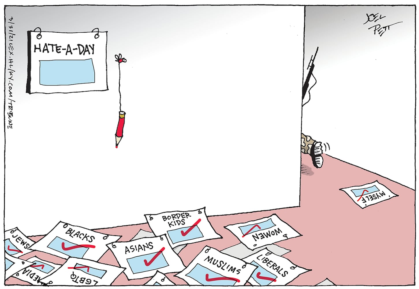 Week in cartoons: Gun control, infrastructure plan and more