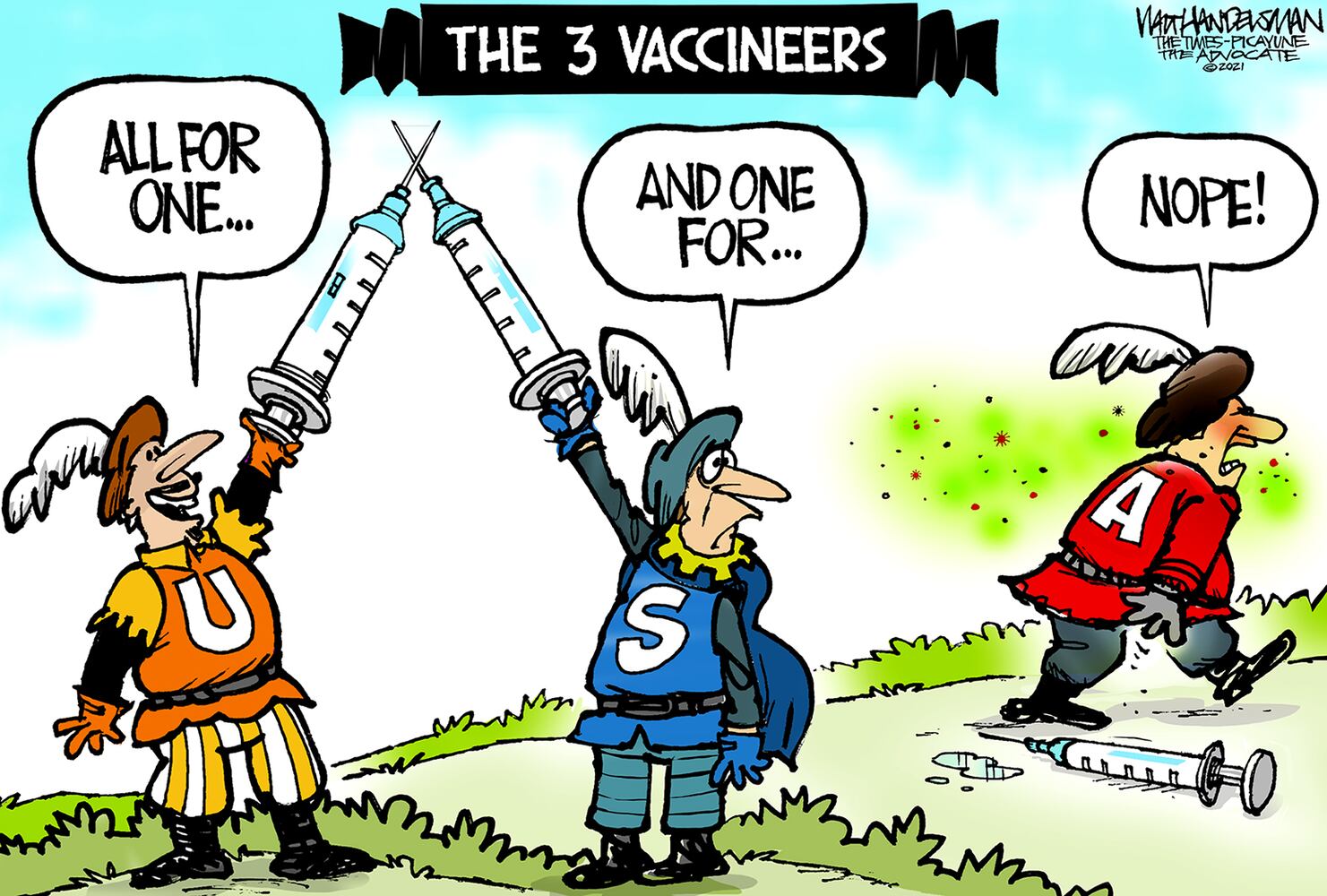Week in cartoons: Biden's first 100 days, anti-vaxxers and more