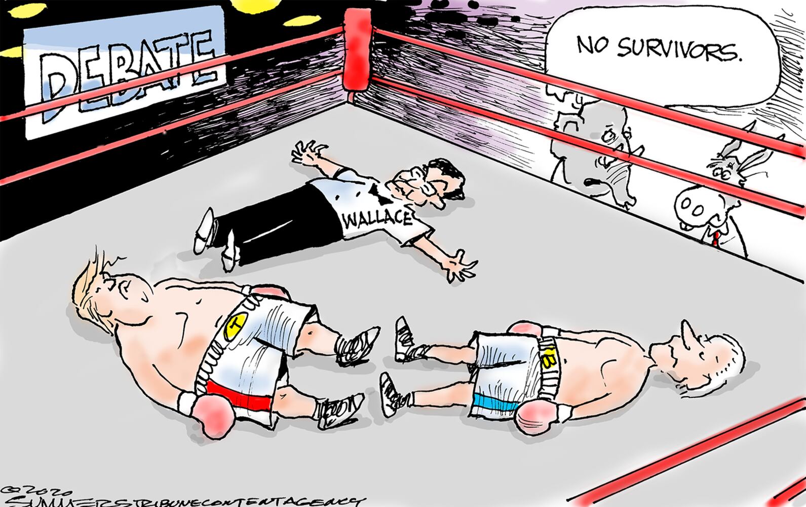 Week in cartoons: Trump's taxes, the presidential debate and more