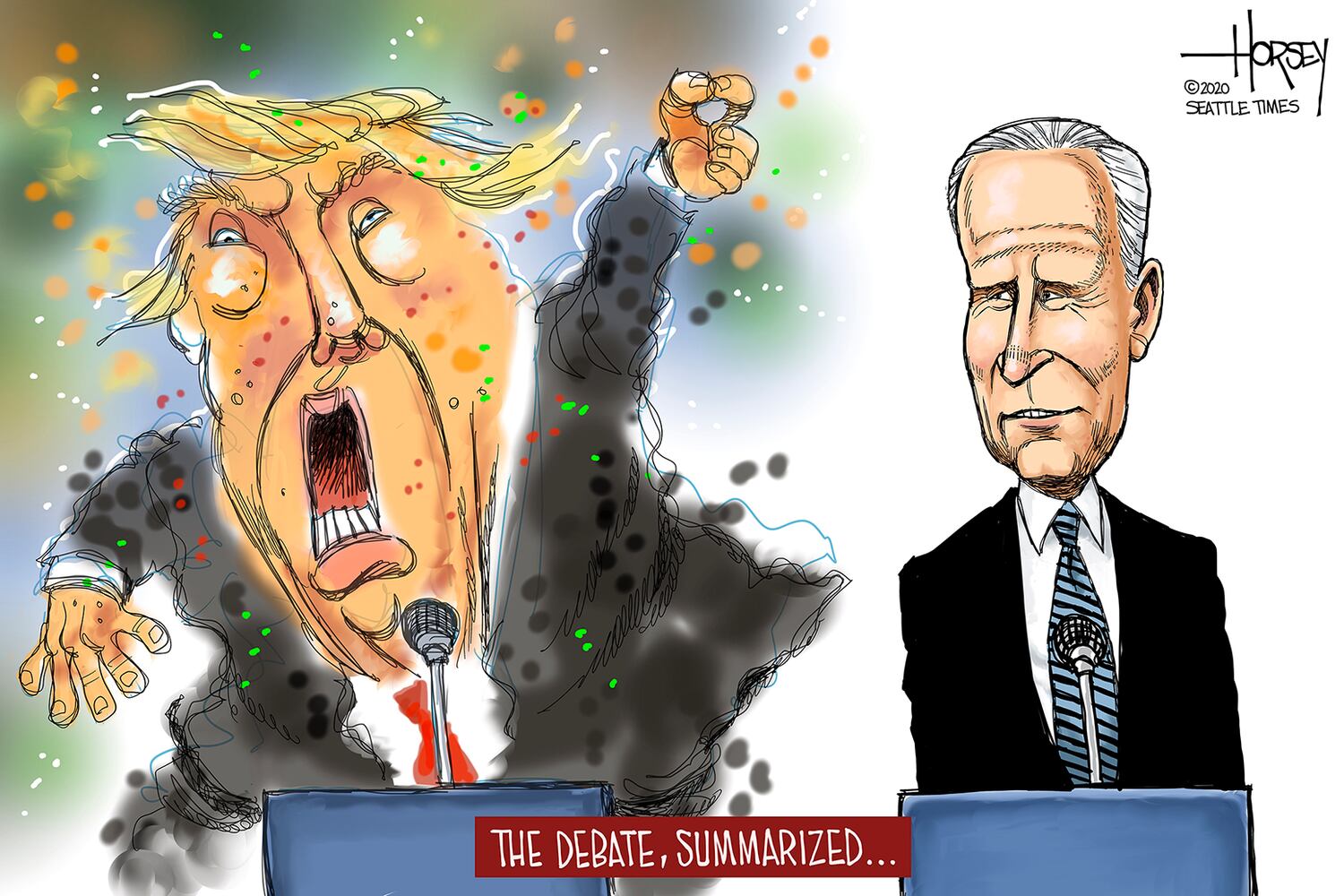 Week in cartoons: Trump's taxes, the presidential debate and more