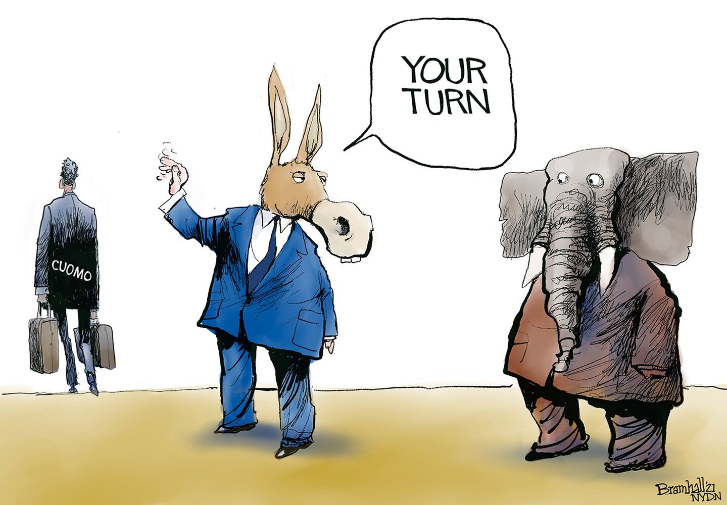 Week in cartoons: Cuomo resigns, infrastructure bill and more