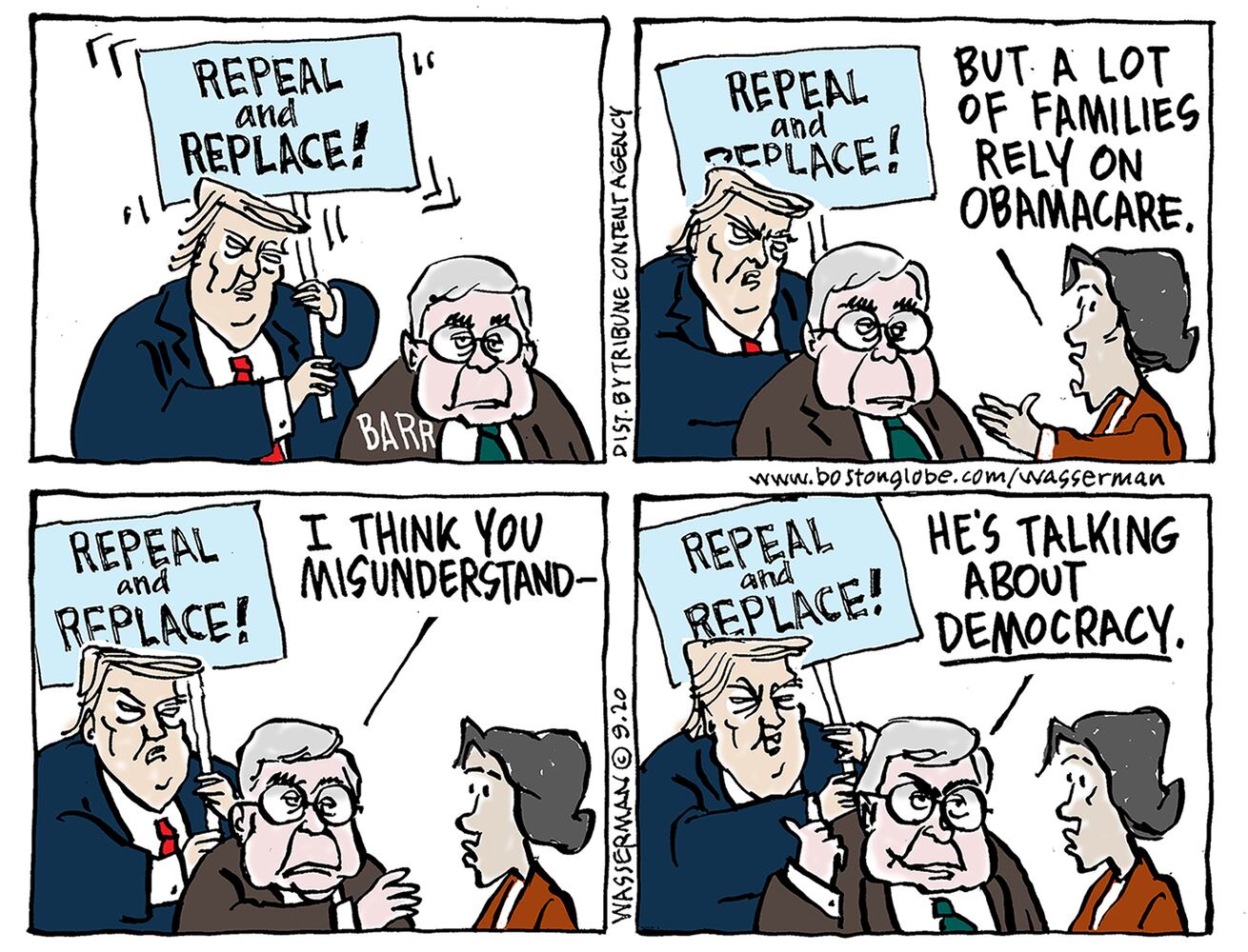Week in cartoons: Trump's taxes, the presidential debate and more