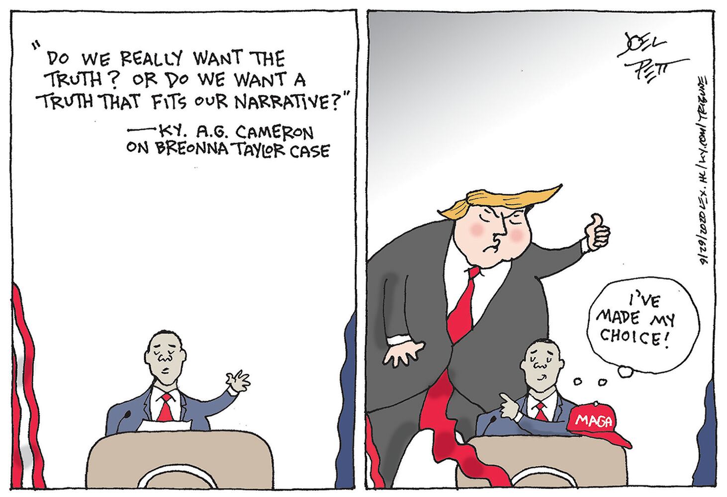Week in cartoons: Trump's taxes, the presidential debate and more