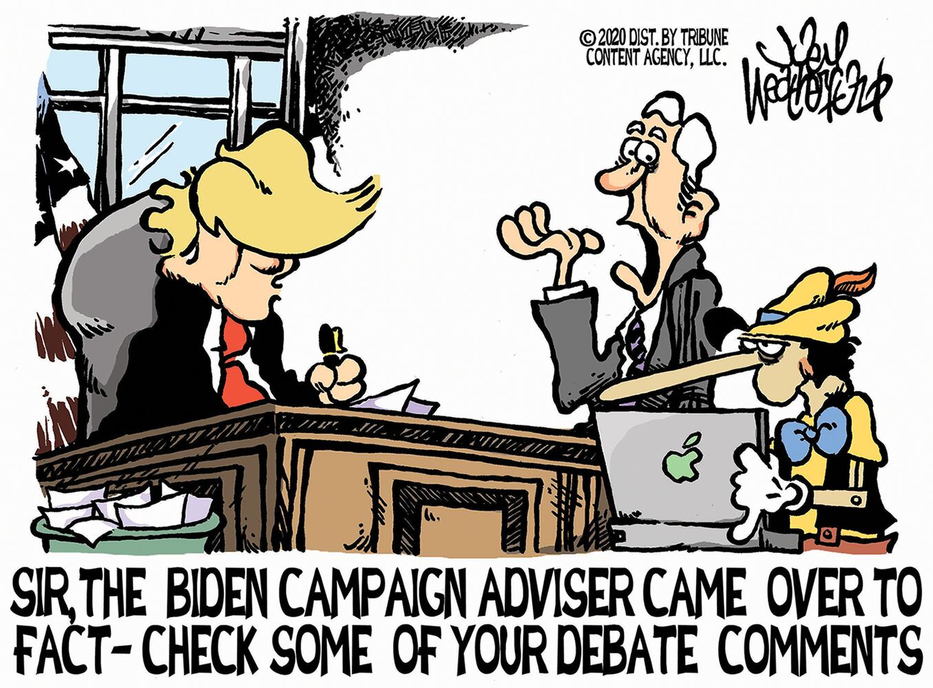 Week in cartoons: Trump's taxes, the presidential debate and more