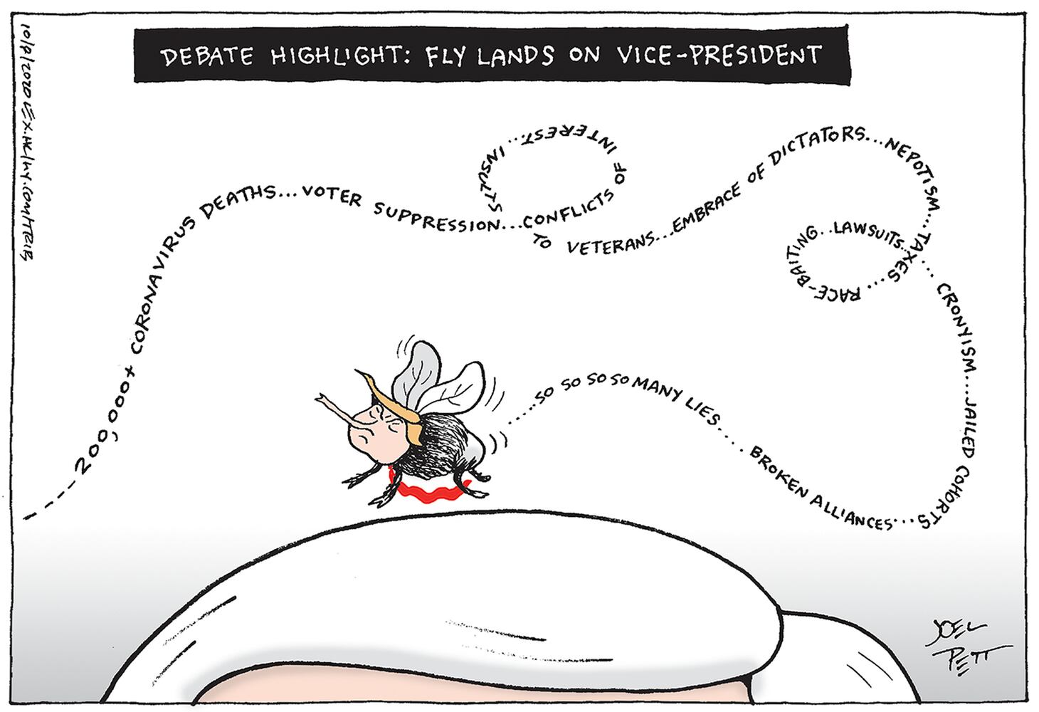 Week in cartoons: Trump's health, the fly and more