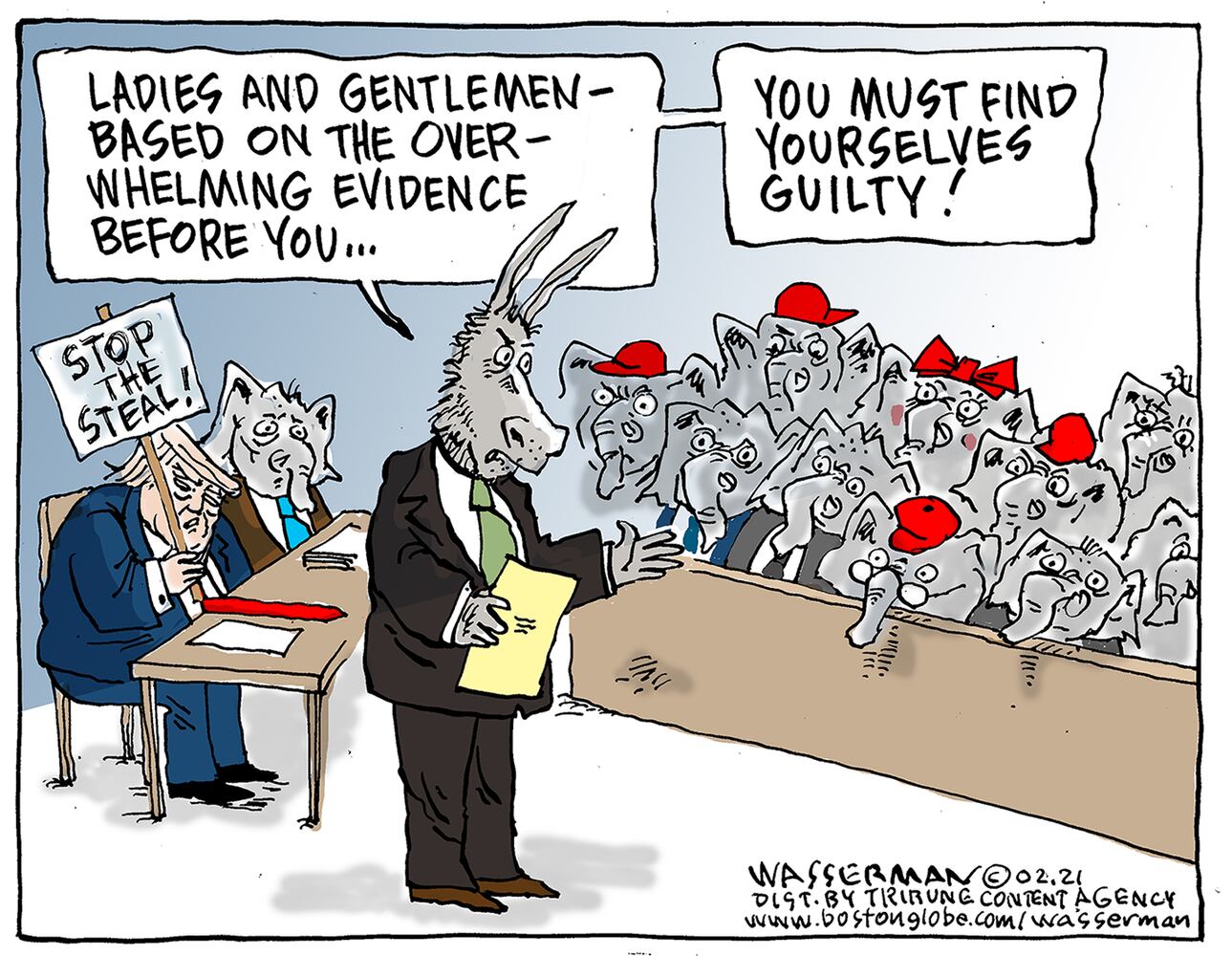 Week in cartoons: Trump impeachment trial and more