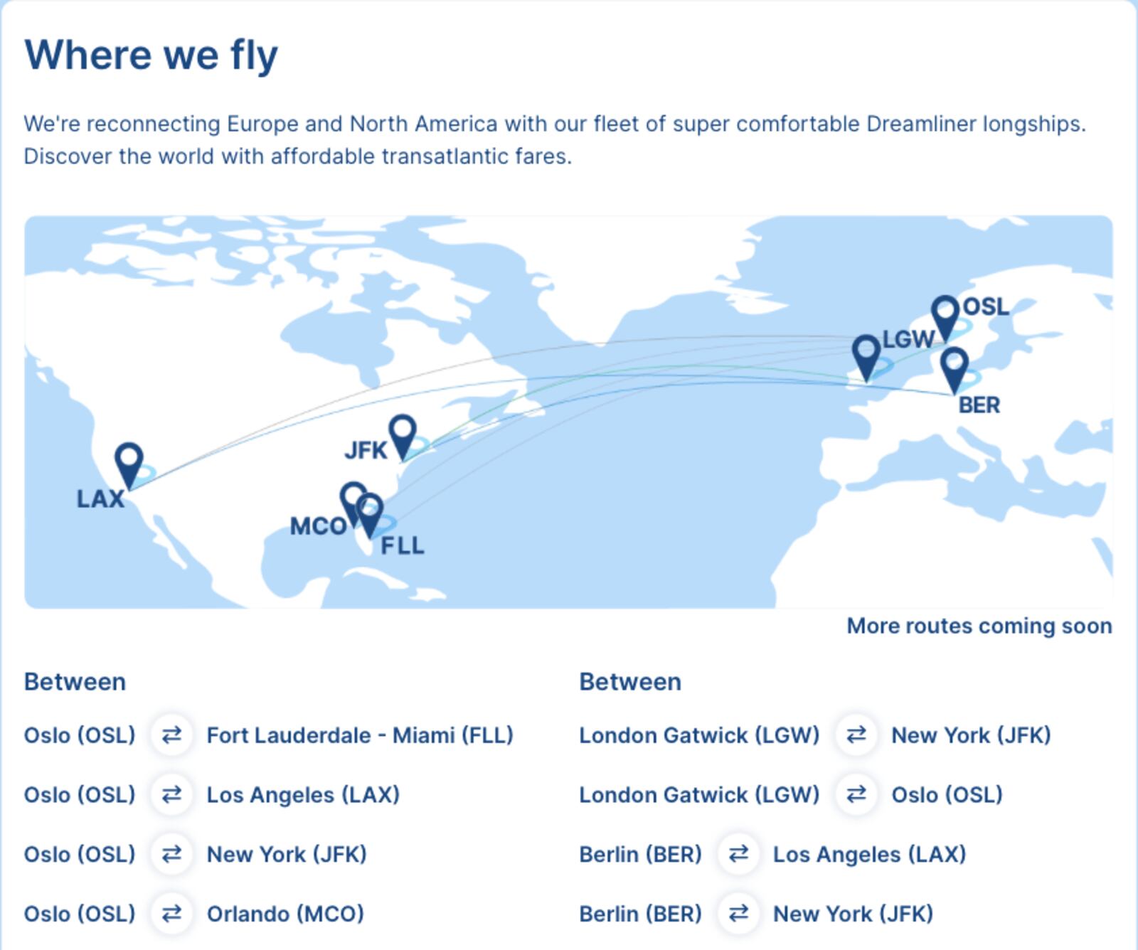 Screenshot via Norse Atlantic Airways