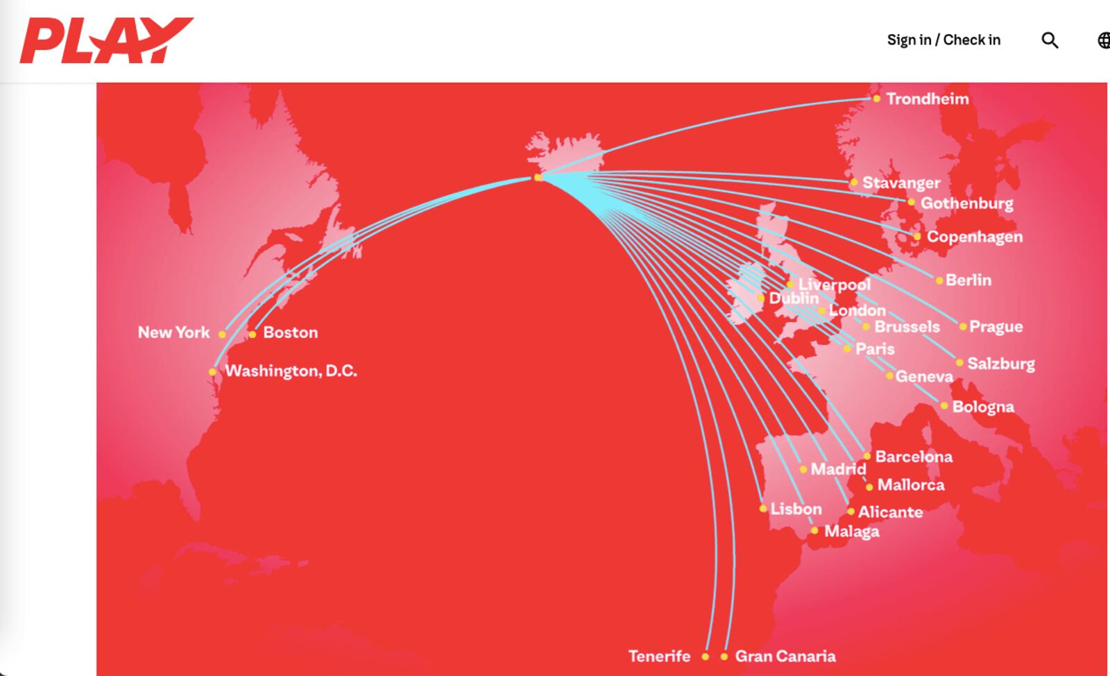 Screenshot via Play Airlines