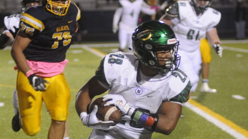 Northmont RB Devin Kenerly is on the South Divisions I-III team. MARC PENDLETON / STAFF