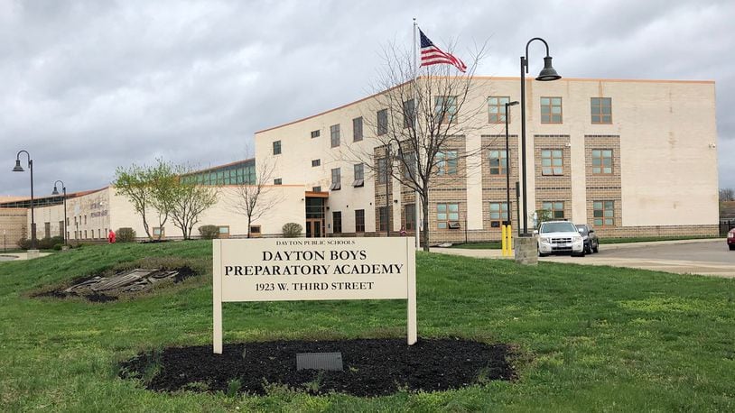 Dayton Boys Preparatory Academy school, commonly referred to as Boys Prep, on West Third Street. The school will be renamed Roosevelt in fall 2019. JEREMY P. KELLEY / STAFF