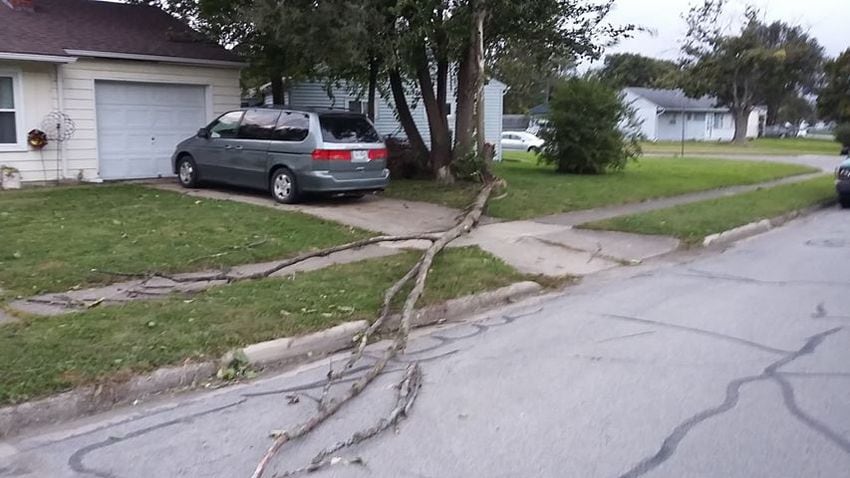 PHOTOS: Strong winds cause damage around the Miami Valley