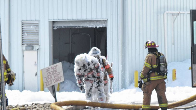 Eight firefighters were injured while responding to a hangar at Wilmington Air Park that had filled with fire suppression foam. A man died in the incident that happened Aug. 7, 2022. TOM BARR/WILMINGTON NEWS JOURNAL