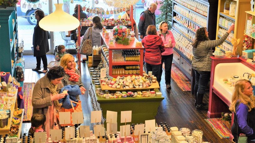 Miami County’s new event, the Holiday Welcome Weekend, will feature more than 100 unique shops and restaurants in five county communities Nov. 17-19 including Living Simple Soap on East Main Street in downtown Tipp City. CONTRIBUTED