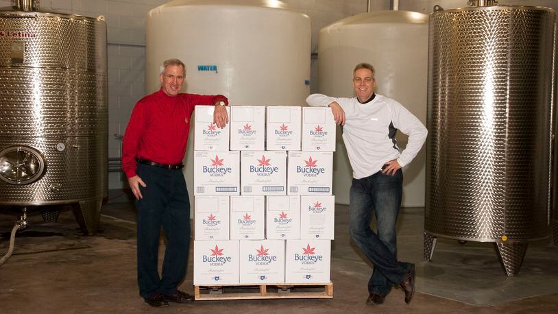 Jim Finke (R) along with his brother in law, Tom Rambasek (L) founded Crystal Spirits LLC in 2009. In partnership with Finke's brother Chris and friend Marty Clark, they developed another Dayton original, Buckeye Vodka, which is celebrating its 10th anniversary this year.