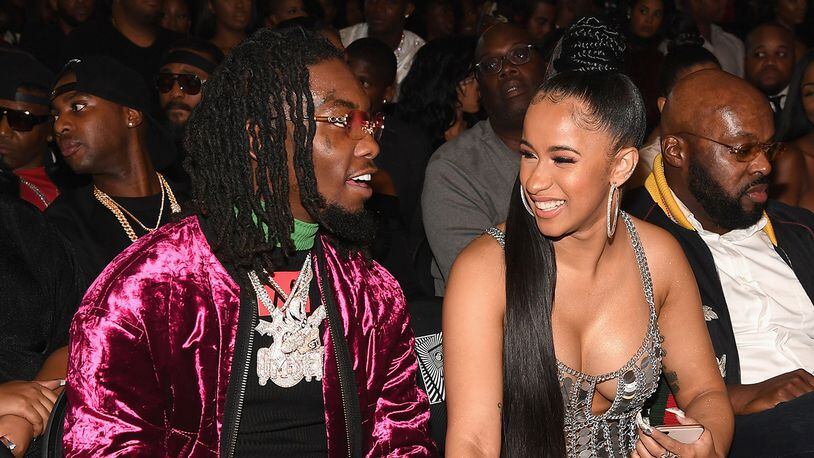 MIAMI BEACH, FL - OCTOBER 06:  Rappers Offset of Migos and Cardi B attend the BET Hip Hop Awards (Photo by Paras Griffin/Getty Images for BET)