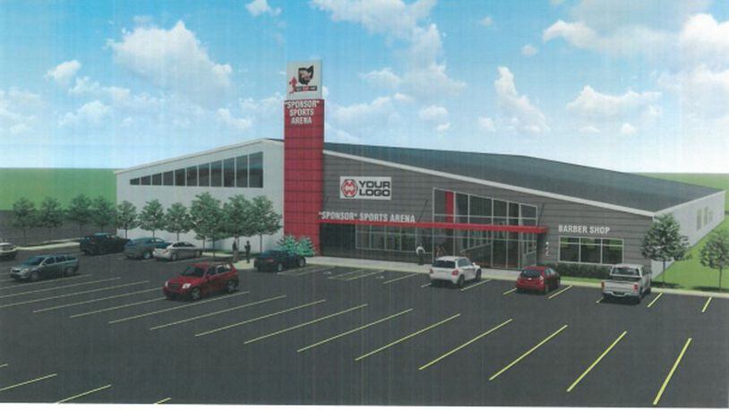 A rendering of the proposed 937 Hoop Dreams complex in Fairborn. Contributed.