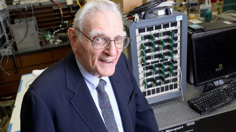 John B. Goodenough, professor in the Cockrell School of Engineering at the University of Texas at Austin, has been awarded the 2019 Nobel Prize in chemistry – jointly with Stanley Whittingham of the State University of New York at Binghamton and Akira Yoshino of Meijo University – “for the development of lithium-ion batteries.” (Courtesy photo/University of Texas at Austin)