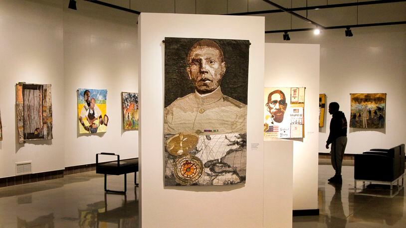 "Yours For Race and Country: Reflections on the Life of Colonel Charles Young," a new exhibition at the National Afro-American Museum & Cultural Center in Wilberforce, is a collection of 33 quilts created by the Women of Color Quilters Network and Friends. LISA POWELL / STAFF