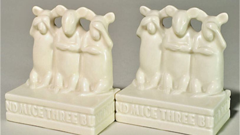 This charming pair of bookends is more than cute - it is also rare and valuable. (handout/TNS)