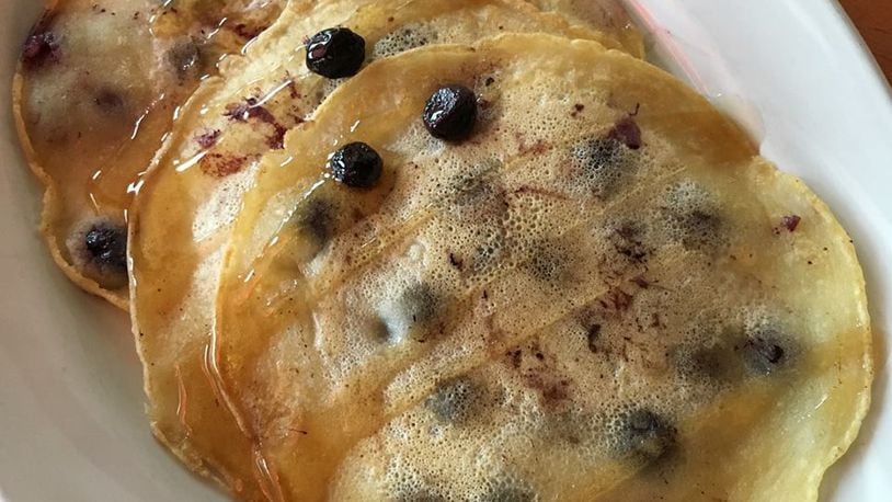 The blueberry pancakes from Christopher's Restaurant in Kettering are nothing short of amazing. Source: Facebook