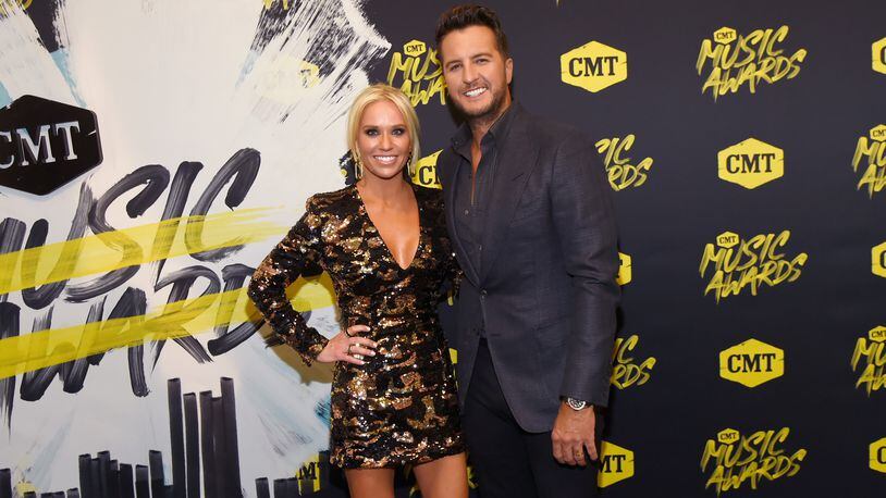 NASHVILLE, TN - JUNE 06: Caroline Boyer and Luke Bryan attend the 2018 CMT Music Awards at Bridgestone Arena on June 6, 2018 in Nashville, Tennessee.  (Photo by Rick Diamond/Getty Images for CMT)