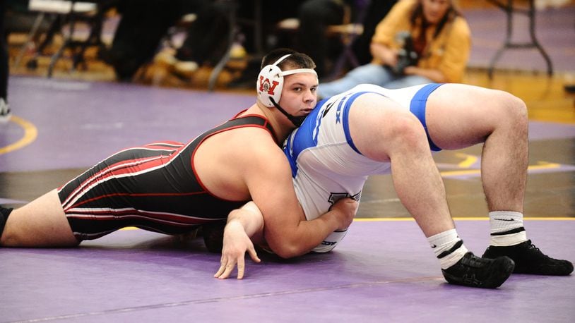 Wayne junior Jacob Padilla is projected to win the 285-pound weight class at the Division I state championships in March. The postseason starts this weekend with the sectional tournament. Greg Billing / Contributed