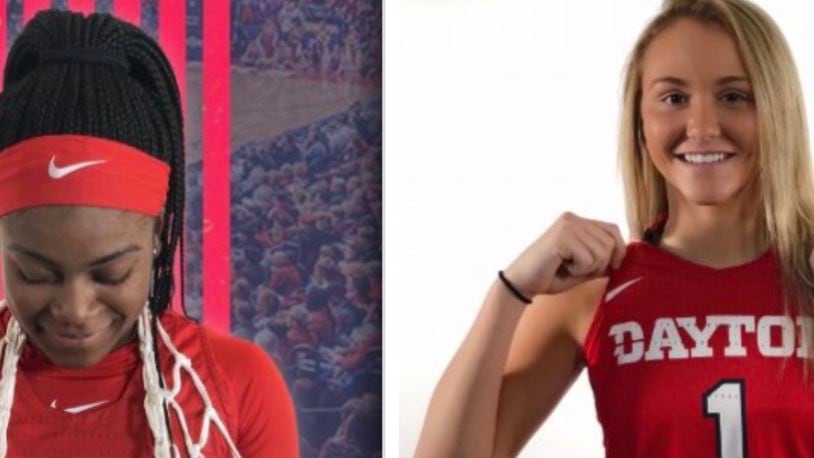 Makira Cook and Bailee Adkins, Dayton women’s basketball recruits. Submitted photos