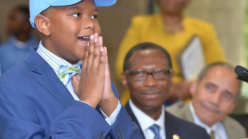 Elijah Precciely, 11, was given a full ride scholarship to Southern University. (Photo: John Oubre/Southern University)