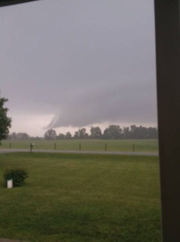 Ominous skies in Champaign, Logan counties