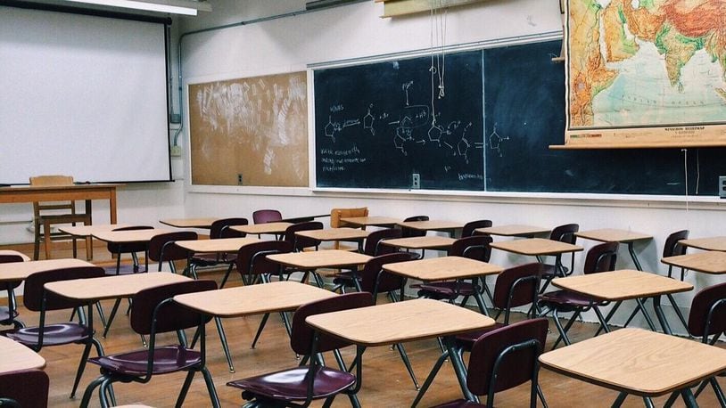 A substitute teacher in Maryland is under investigation for allegedly taping a misbehaving student to a chair.