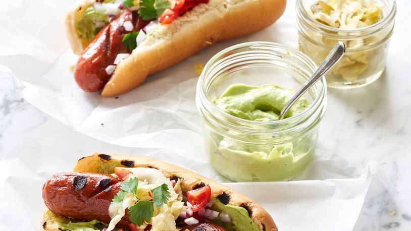 Patagonia Hot Dogs with Avocado Mayo, from “Weber’s Greatest Hits” by Jamie Purviance. (Ray Kachatorian)