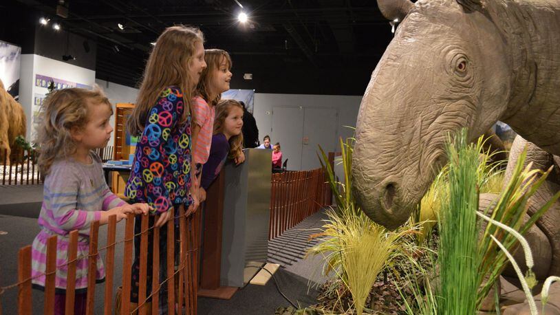 Lifesize animatronic figures are currently residing at the Boonshoft Museum of Discovery. SUBMITTED PHOTO BY KRISTY CREEL