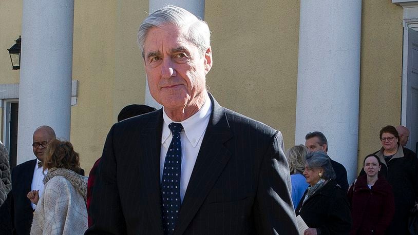 In this March 24, 2019, file photo, special counsel Robert Mueller departs St. John's Episcopal Church, across from the White House in Washington.  (AP Photo/Cliff Owen)
