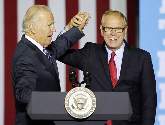 Vice President Joe Biden campaigns at Sinclair for Hillary Clinton