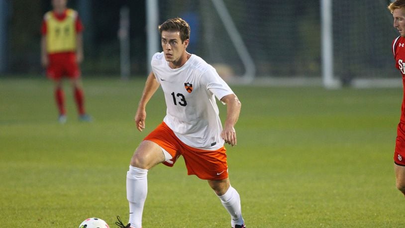 Cameron Porter, a Washington Twp. native, is shown playing soccer for Princeton University. He opens his first Major League Soccer regular season Saturday with the Montreal Impact. BEVERLY SCHAEFER/CONTRIBUTED