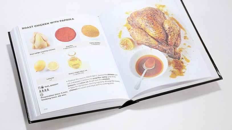 Instructions in the cookbook "Simple" are kept to four steps or fewer. The ingredients are shown in photo form, which helps the rookie cook. (Michael Tercha/Chicago Tribune/TNS)