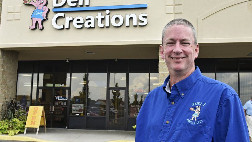 Rick Sherrill stands in front of Deli Creations in Hamilton Tuesday, July 31. The new owner of the former Brown’s Deli changed the store’s name to Deli Creations and have more plans for the business, including various additions. NICK GRAHAM/STAFF