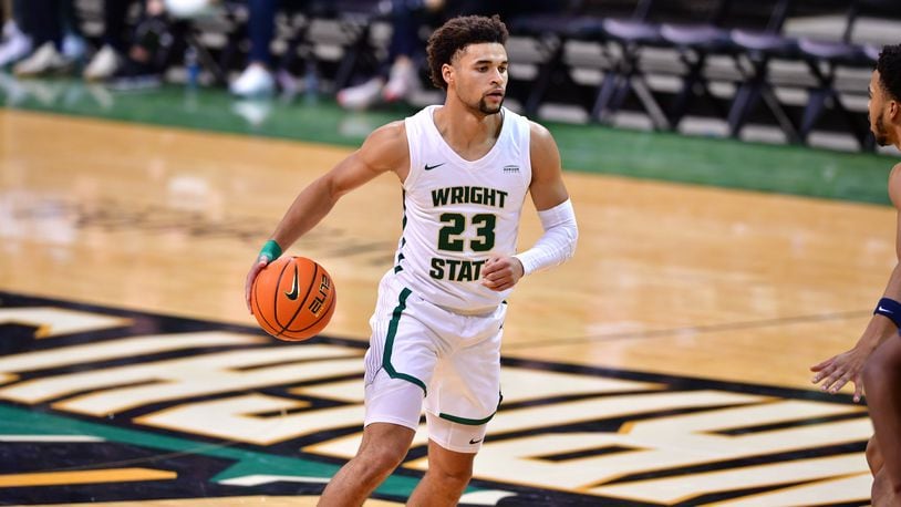 Wright State's Tanner Holden scored a season-high 29 points in Wednesday night's win at Robert Morris. Wright State Athletics photo