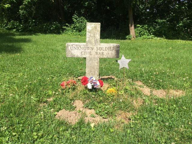 Unique grave markers at Moraine's Ellerton Cemetery