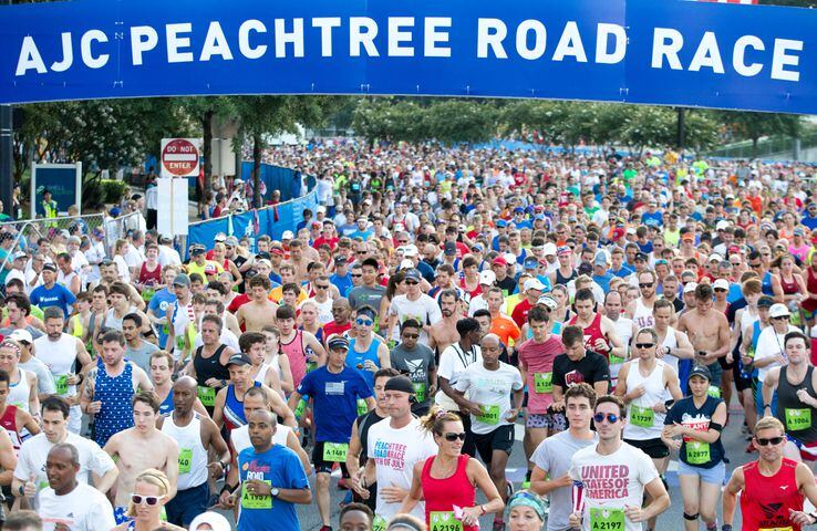 Hot and humid but dry for AJC Peachtree Road Race