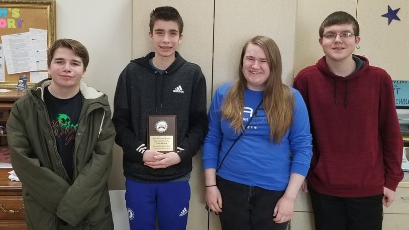 Northmont High School’s Academic Challenge Team has not lost all season. Contributed