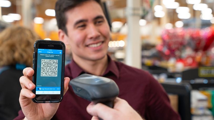 Kroger Pay is a mobile payment system that combines payment information, coupons and customer loyalty cards.