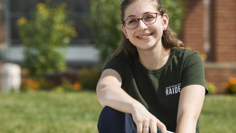 Lina Nahhas, an english major at Wright State, is one of 174 undergraduate students who were high school valedictorians or salutatorians in the school’s freshmen class. Photo Provided.