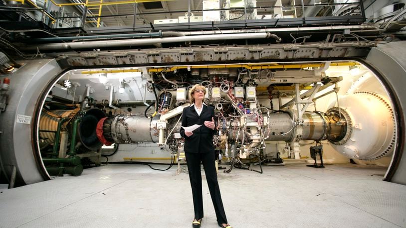 A look at the testing facility where the F136 jet engine was being developed and tested for the F-35 Joint Strike Fighter. GE Rolls-Royce Fighter Engine Team president Jean Lydon-Rodgers introduced the facility in this file photo.