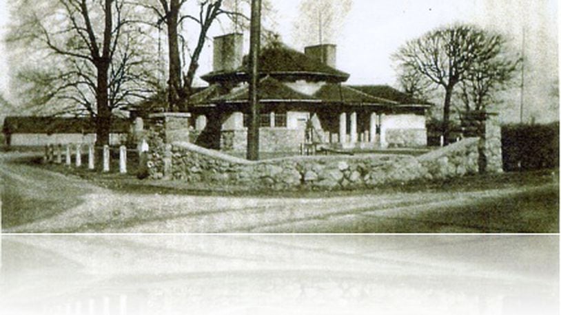 This photo of the rebuilt Olive Branch School dates from about 1920. Courtesy of Tecumseh Local Schools