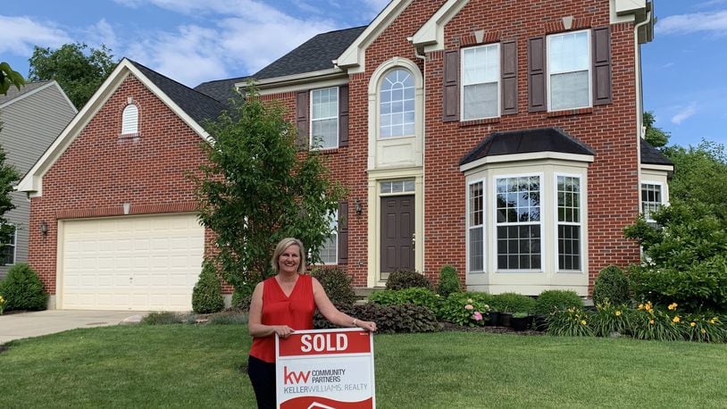 This house at 44 Stanton Dr. in Springboro’s Settlers Walk recently sold. Pictured is the real estate agent, Jodi Rosko, co-owner of The Rosko Group at Keller-Williams Community Partners. CONTRIBUTED by Jodi Rosko