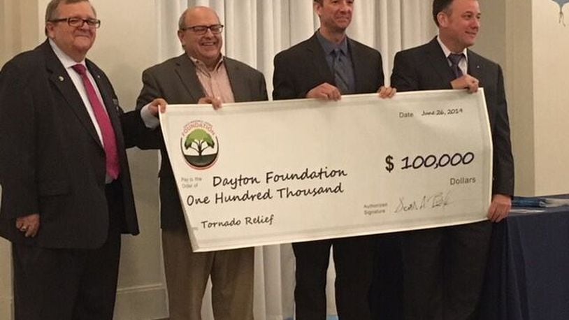 The Ohio Masonic Home Foundation partnered with the Dayton Masonic Center Foundation collectively have already raised $110,000 to help victims 55 and older effected by the Memorial Day tornadoes. SUBMITTED
