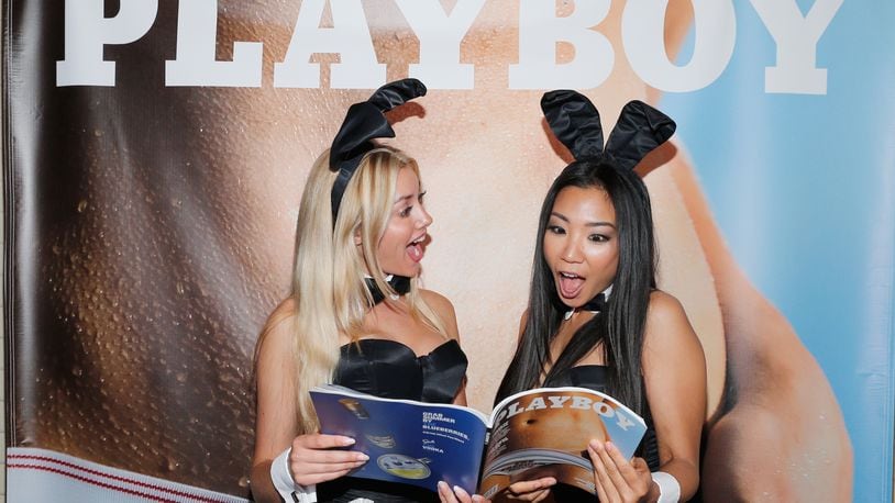 LOS ANGELES, CA - JUNE 23: Playmates Heather Rae Young and Hiromi Oshima celebrate the release of Playboy magazine's 'The Freedom Issue' at No Vacancy on June 23, 2016 in Los Angeles, California. (Photo by Rich Polk/Getty Images for Playboy)