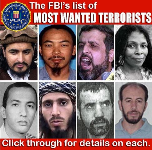 The FBI's list of most wanted terrorists